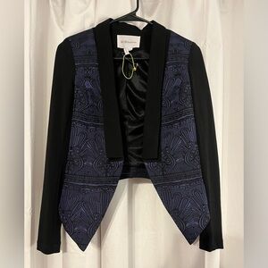BCBGeneration Women’s Brocade Jaquard Tuxedo Blazer Size xxs NWOT